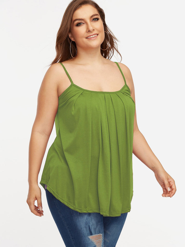 Ladies Green Plus Size Tops