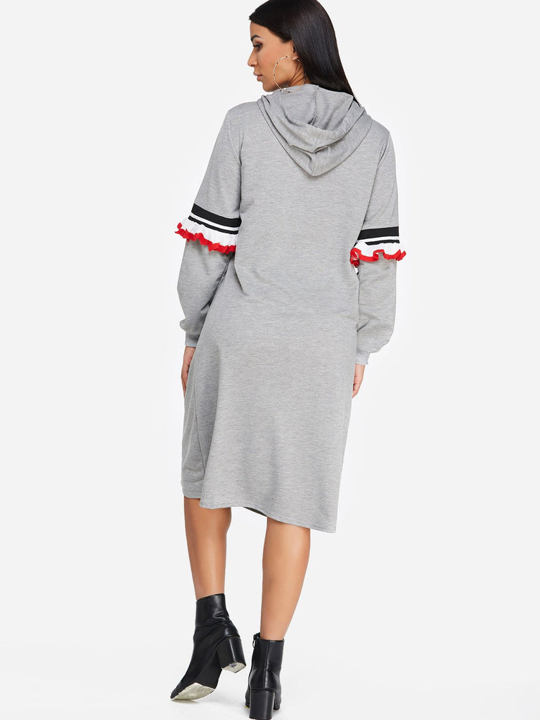 Womens Grey Midi Dresses