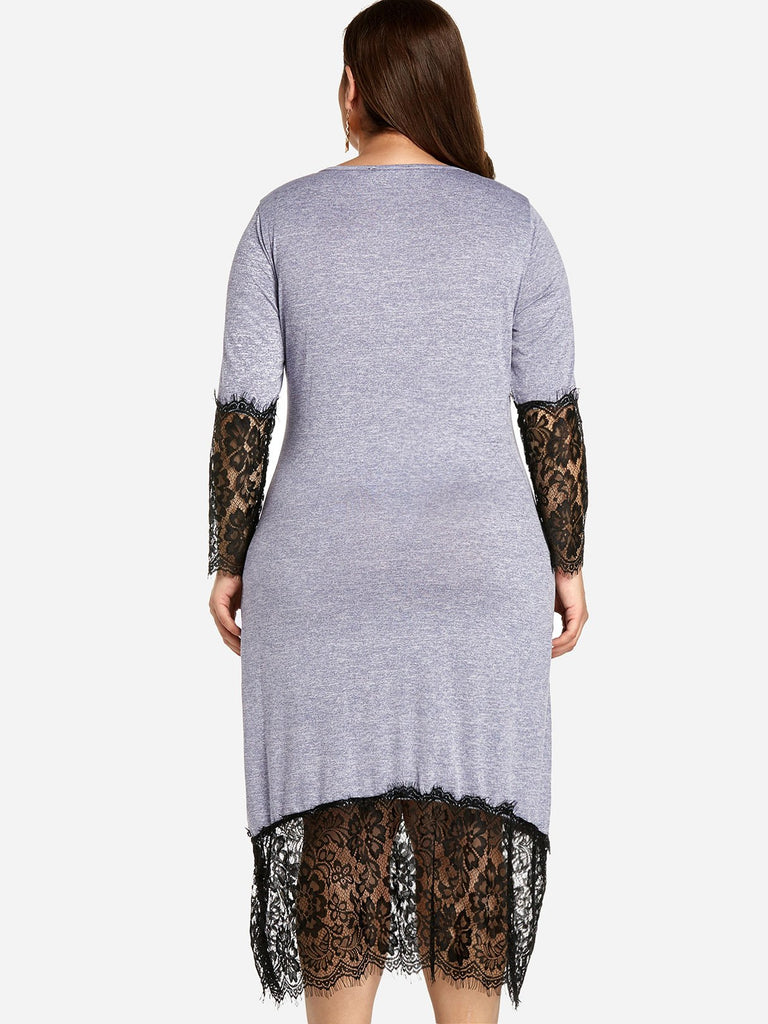 Womens Grey Plus Size Dresses