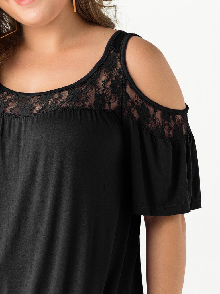 Plus Size Womens Black Tops