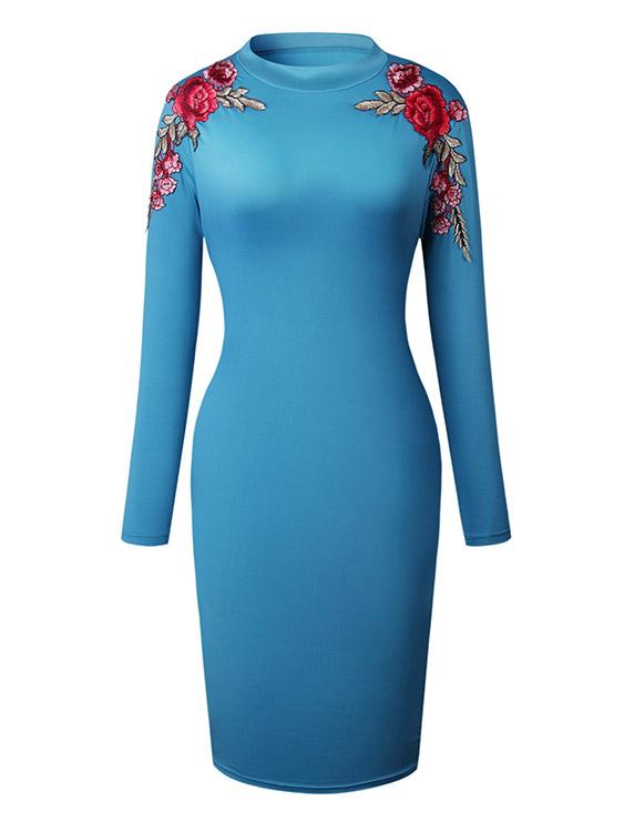 Womens Blue Casual Dresses