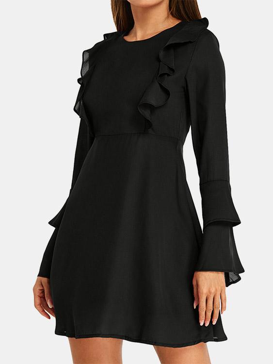 Womens Long Sleeve Casual Dresses