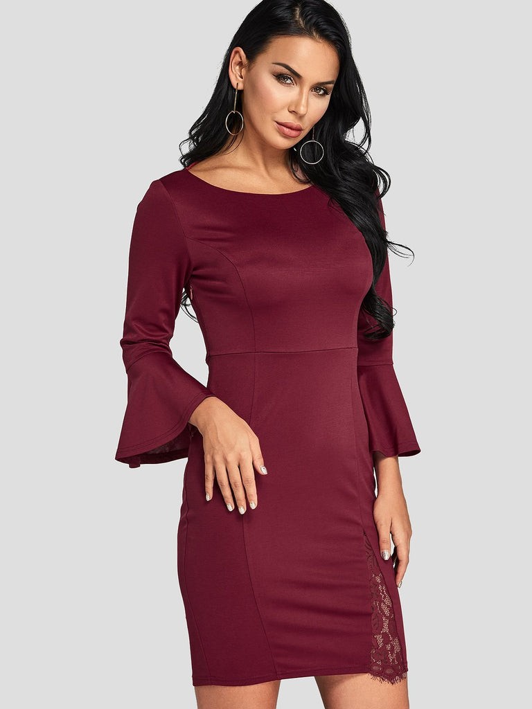 Ladies Burgundy Sexy Dresses