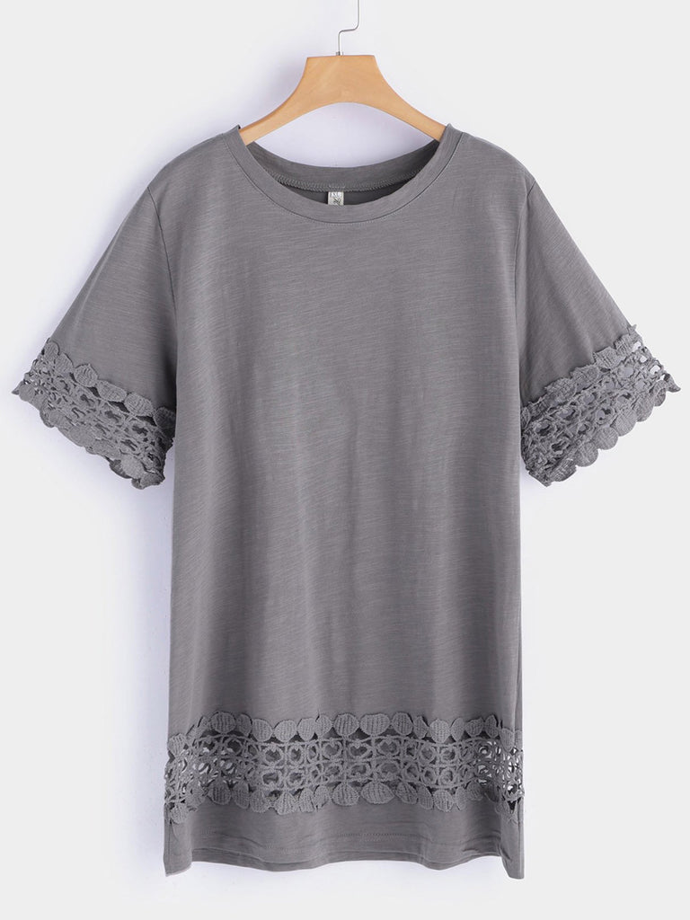 Ladies Plus Size Lace Tops