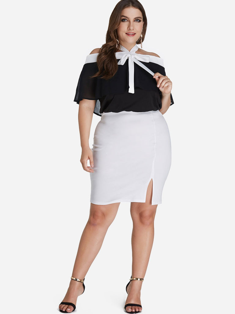 Womens Half Sleeve Plus Size Dresses