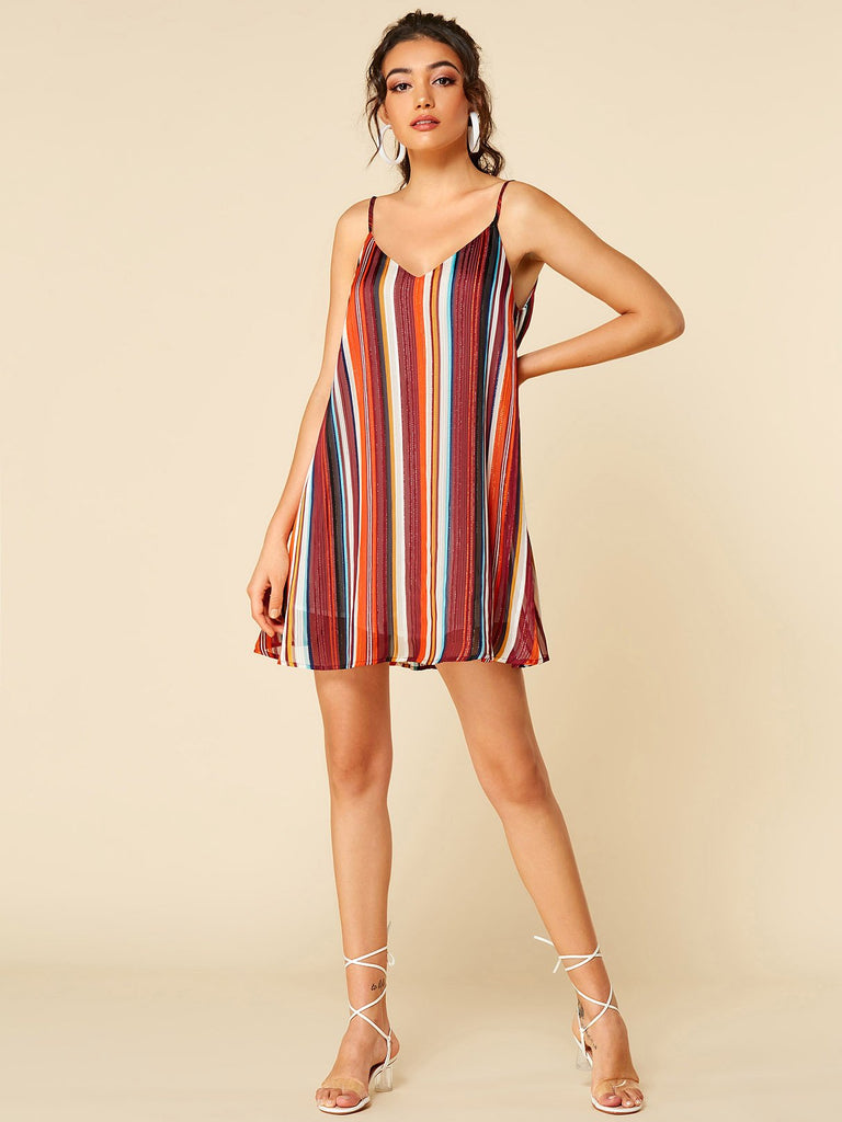 Womens Multi V-Neck Dresses