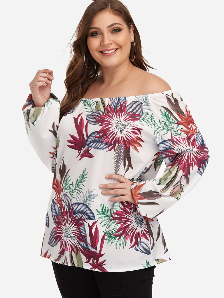 Ladies White Plus Size Tops