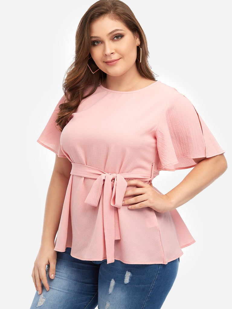 Ladies Plus Size Lace Tops