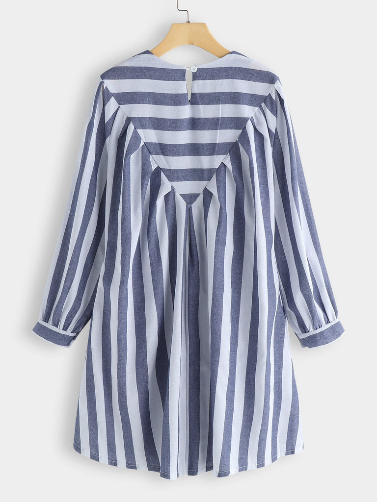 Womens Striped Casual Dresses