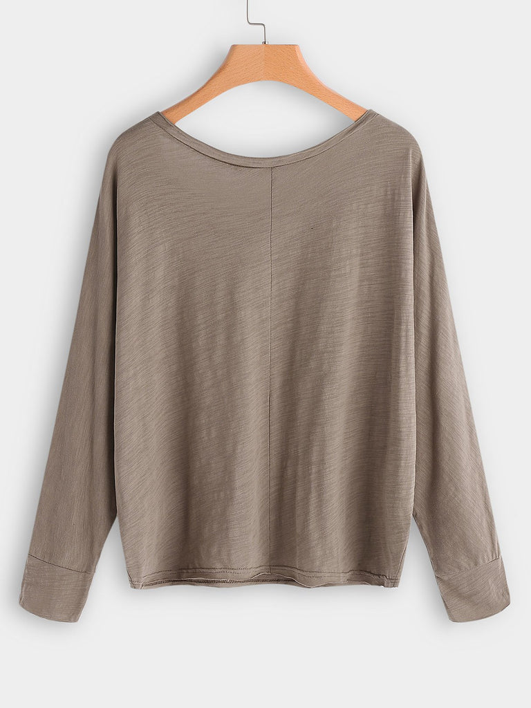 Womens Khaki Plus Size Tops