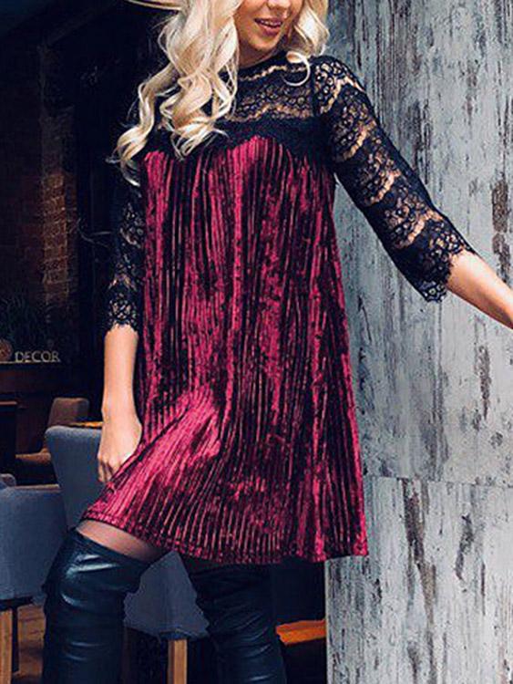 Womens Burgundy Casual Dresses