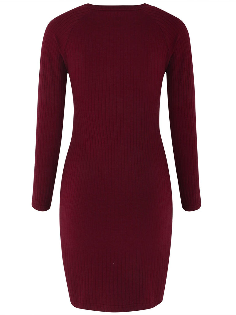 Ladies Burgundy Sexy Dresses