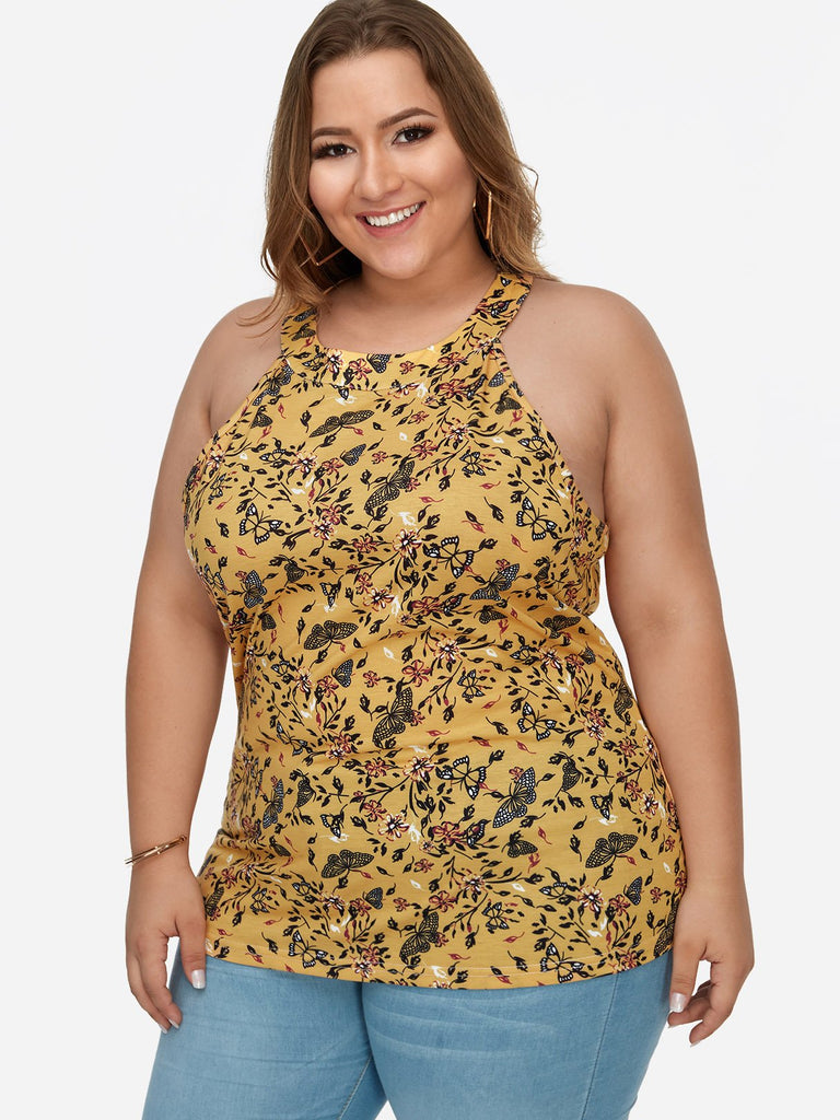 Ladies Yellow Plus Size Tops