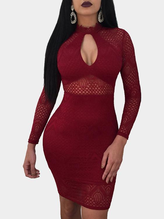 Ladies Burgundy Sexy Dresses