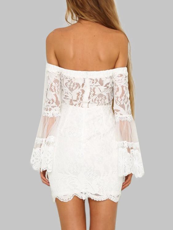 Womens White Off The Shoulder Dresses