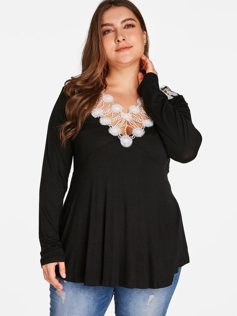 Plus Size Ladies Tops Blouses