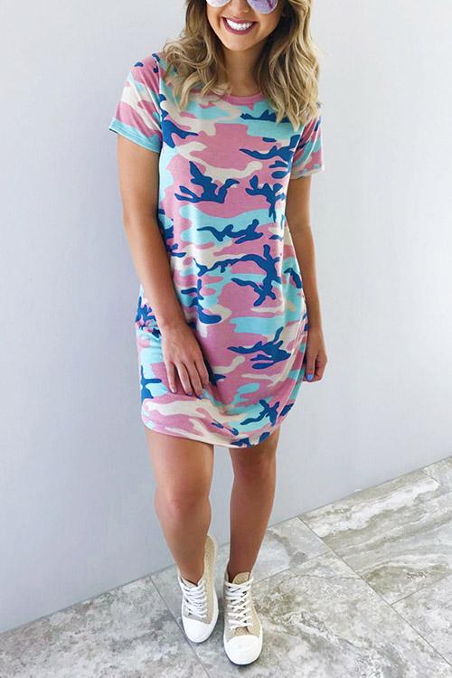 Ladies Camo Casual Dresses