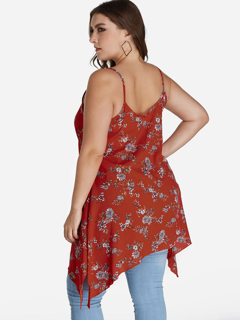 Womens Red Plus Size Tops