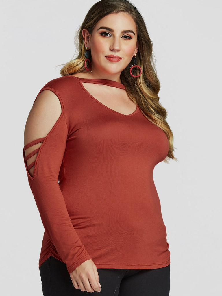 Ladies Coral Plus Size Tops