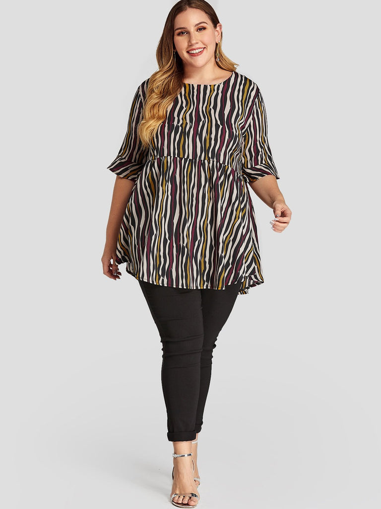 Womens Half Sleeve Plus Size Tops