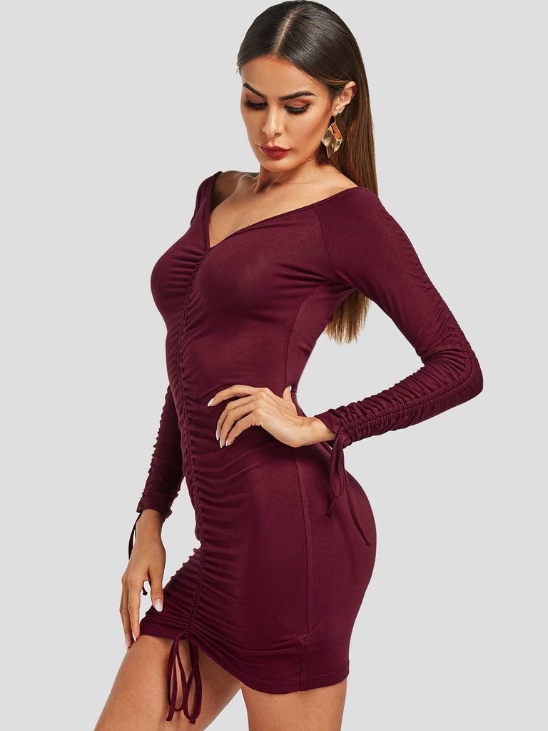 Ladies Long Sleeve Mini Dress