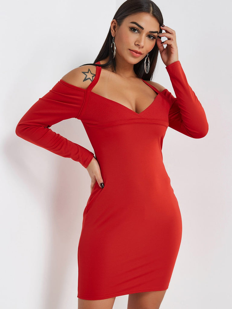 Ladies Long Sleeve Sexy Dresses