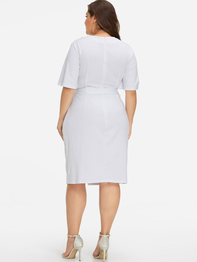 Womens White Plus Size Dresses