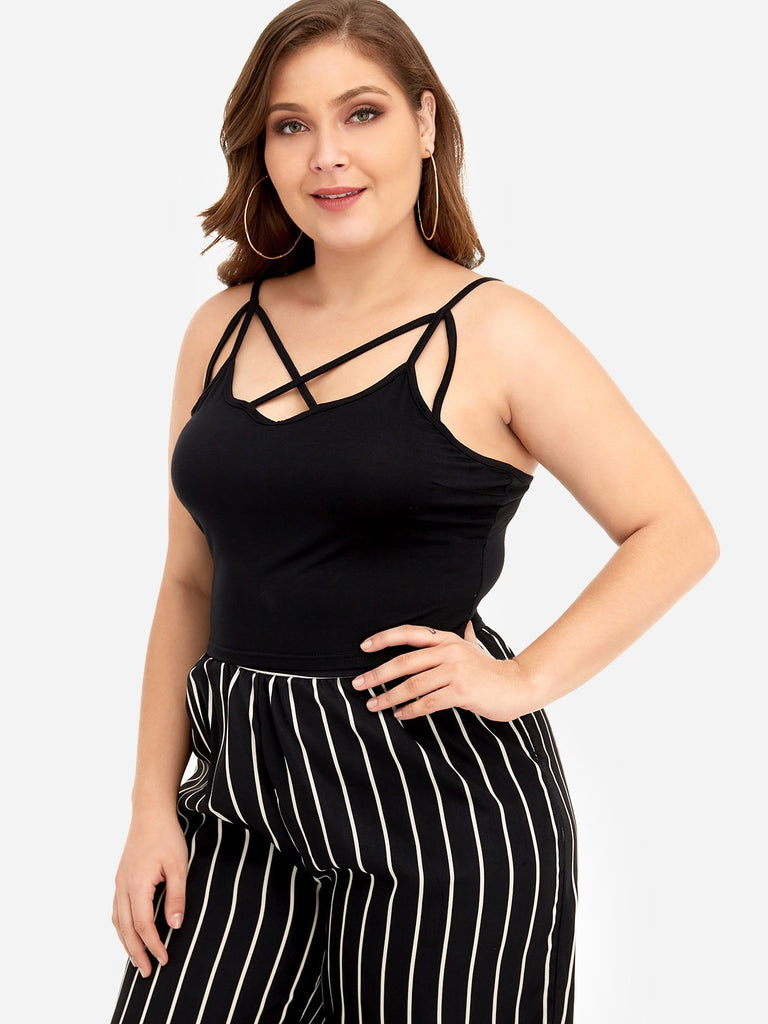 Ladies Black Plus Size Tops