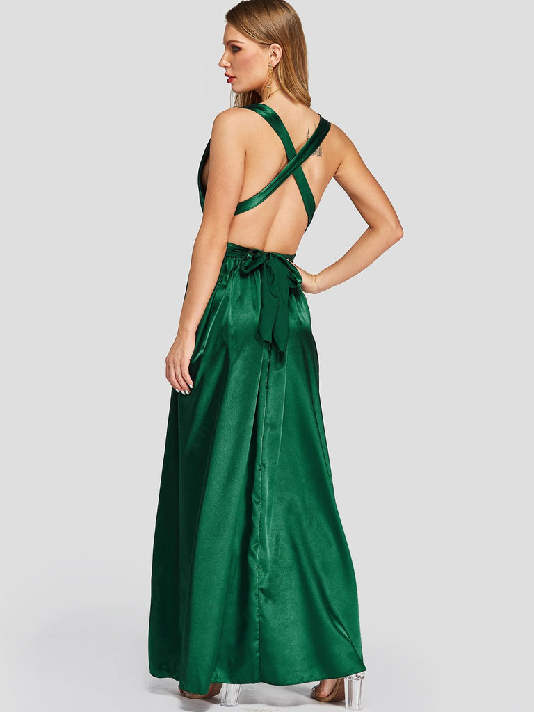 Womens Green Maxi Dresses
