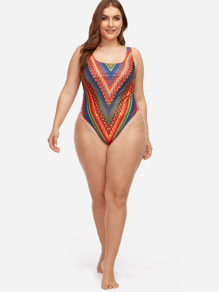 Womens Sleeveless Plus Size Swimwear