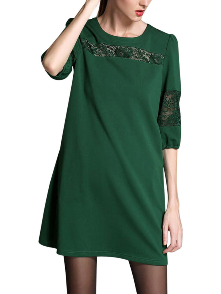 Ladies Green Plus Size Dresses