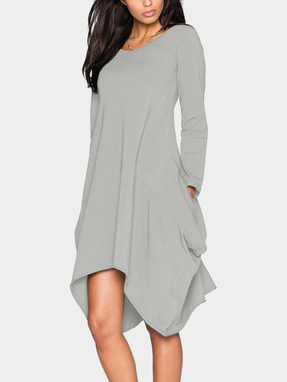 Womens Long Sleeve Casual Dresses