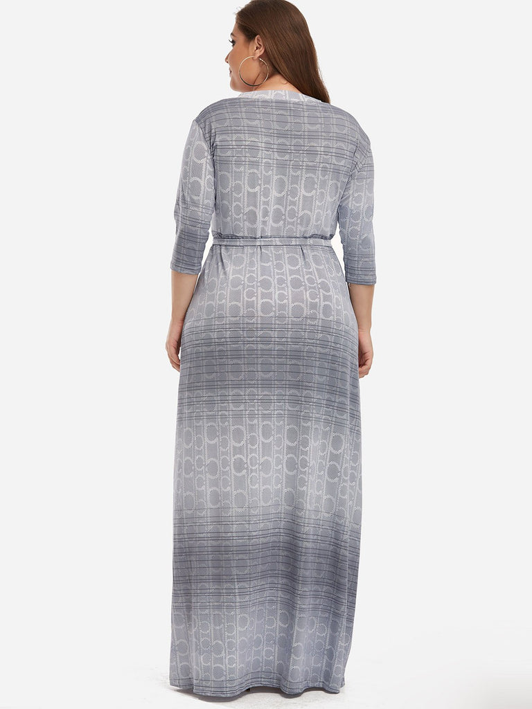 Womens Grey Plus Size Dresses