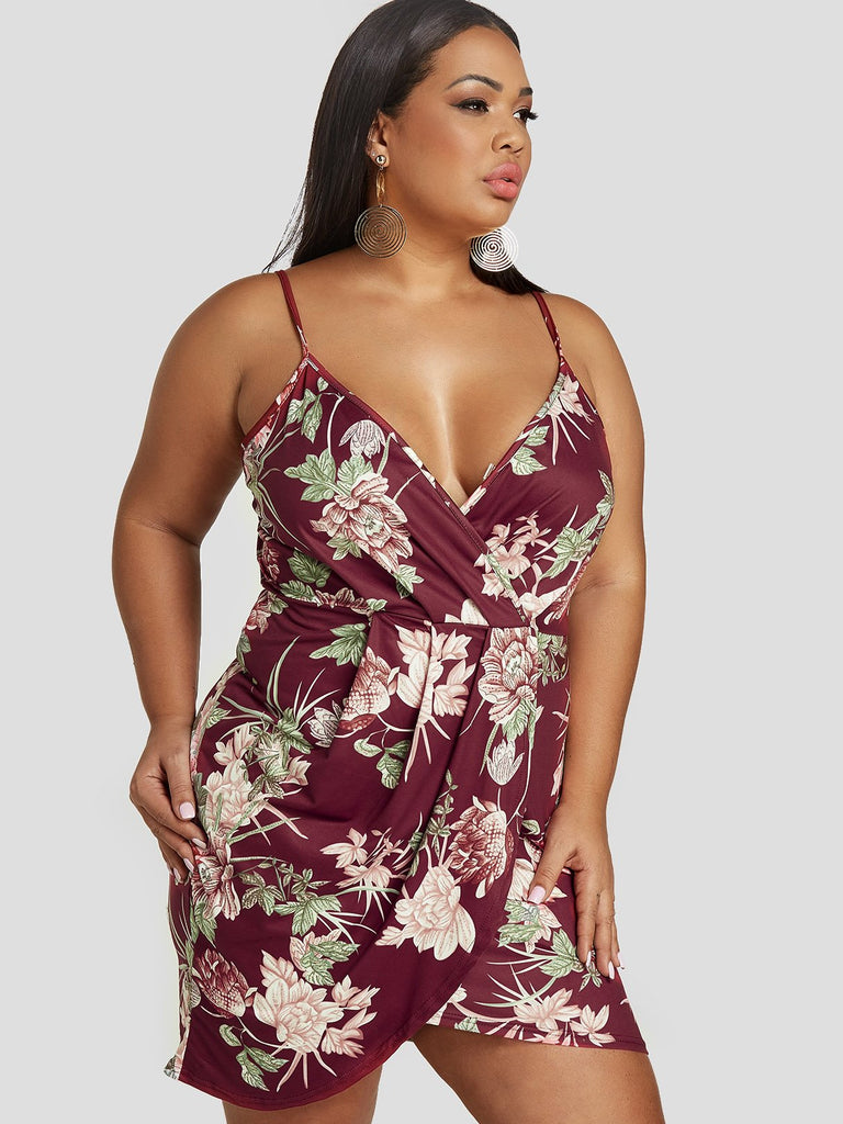 Ladies Floral Plus Size Dresses