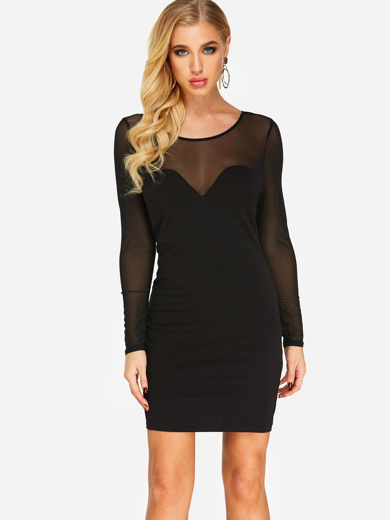 Ladies Long Sleeve Mini Dress