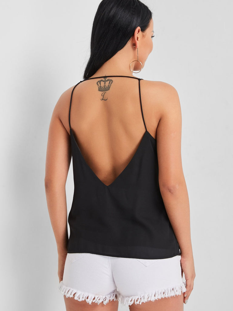 Womens Black Camis