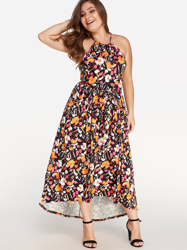 Ladies Floral Plus Size Dresses