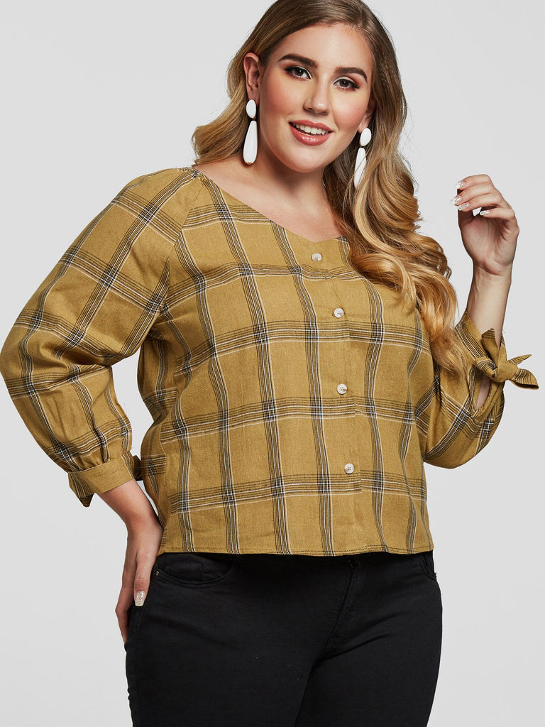 Ladies Long Sleeve Plus Size Tops