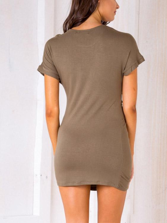 Ladies Short Sleeve Mini Dresses