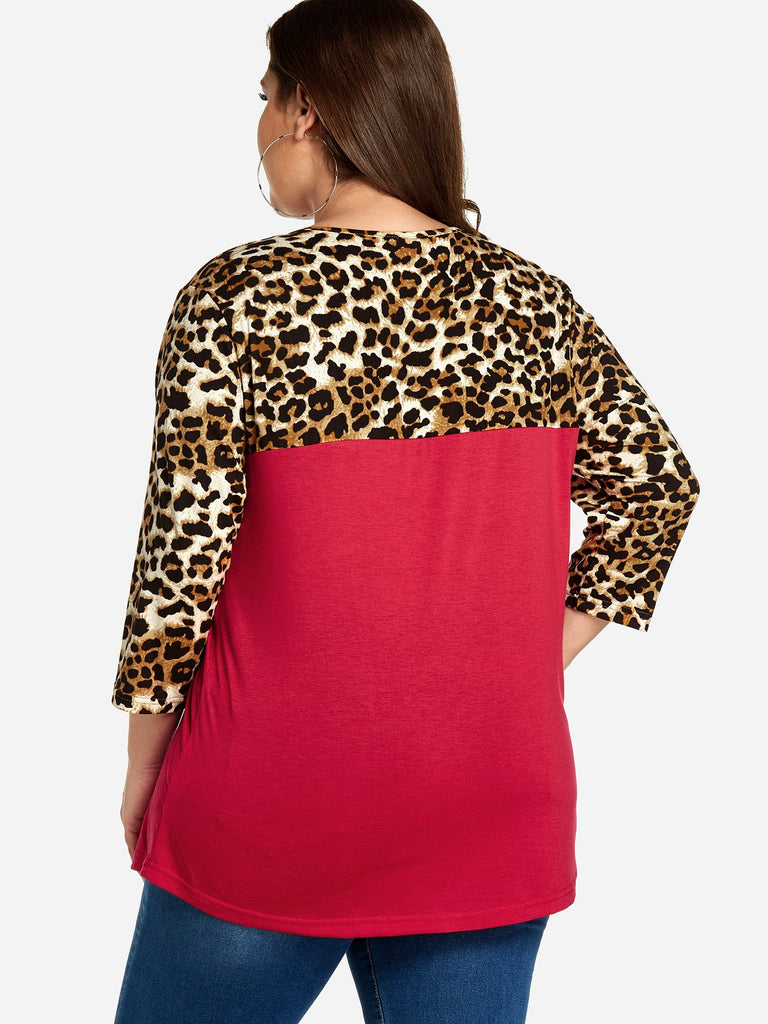 Womens Red Plus Size Tops