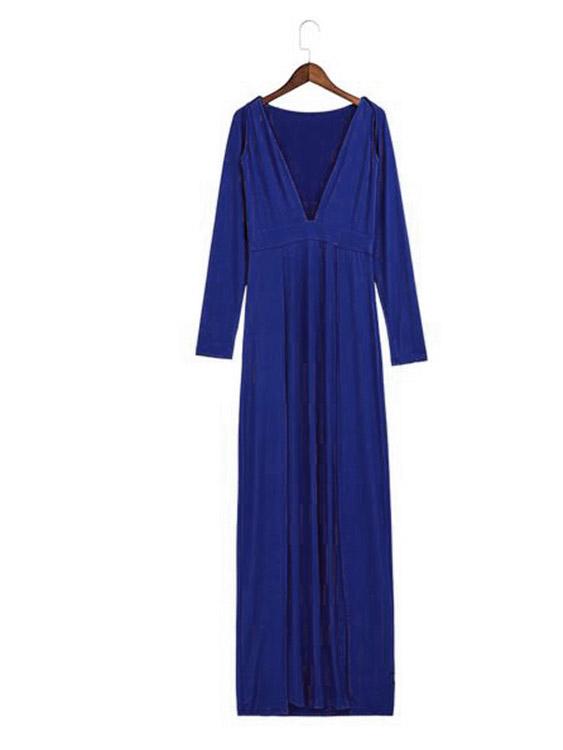 Ladies Long Sleeve Maxi Dress