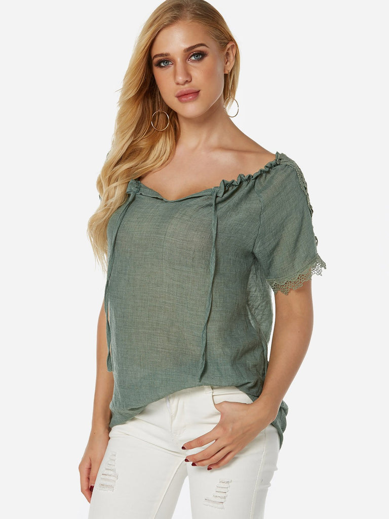 Womens Short Sleeve Blouses