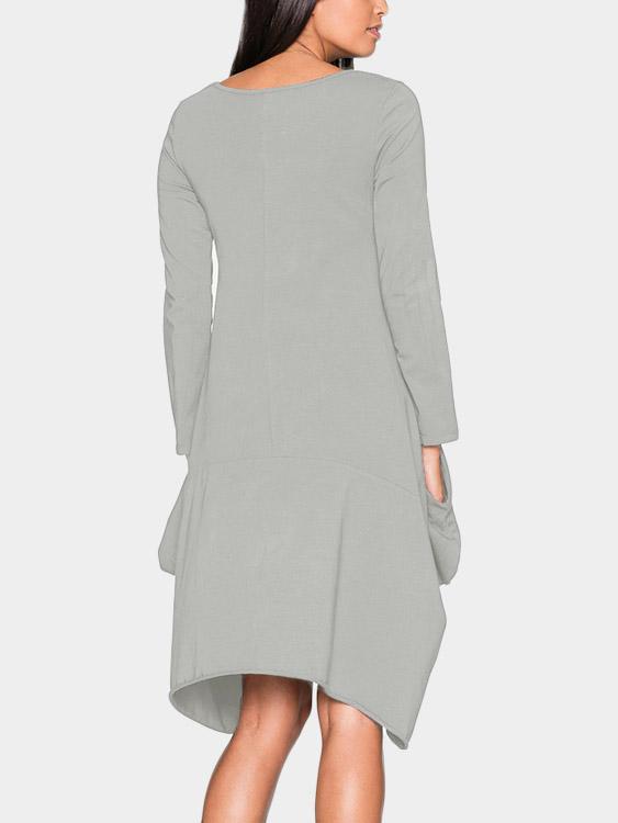 Long Sleeve Button Up Dress