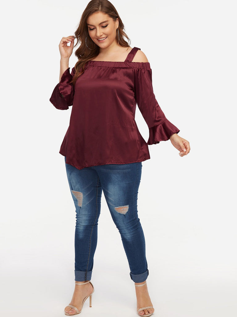 Womens Long Sleeve Plus Size Tops