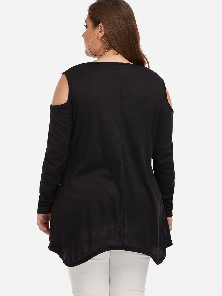 Womens Black Plus Size Tops