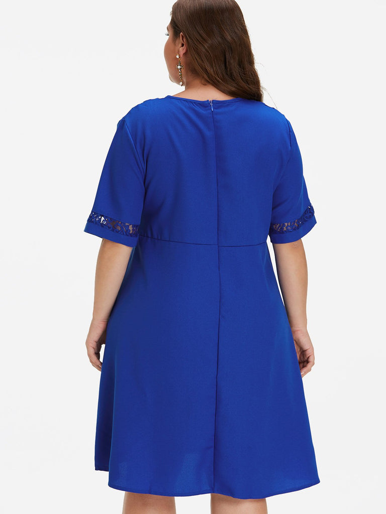 Womens Blue Plus Size Dresses