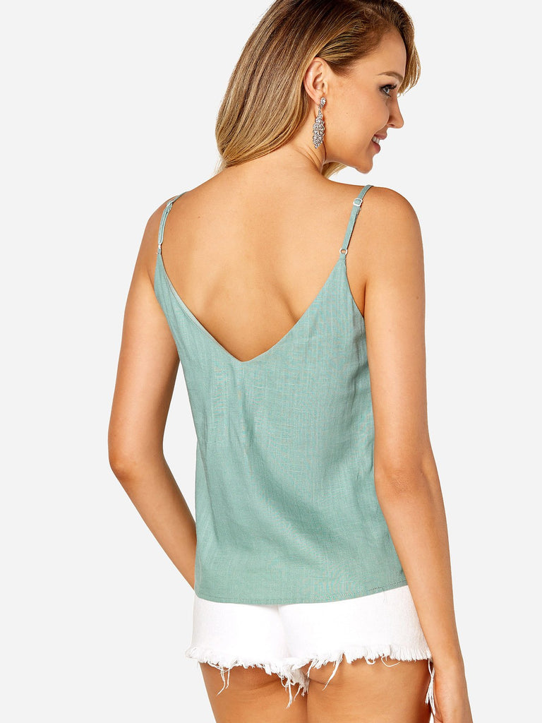 Womens Green Camis