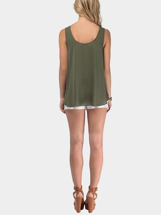 Womens Army Green Camis