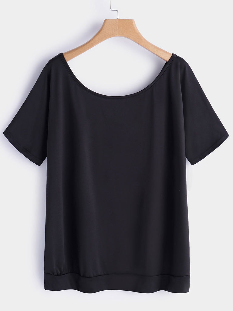 Womens Black Plus Size Tops