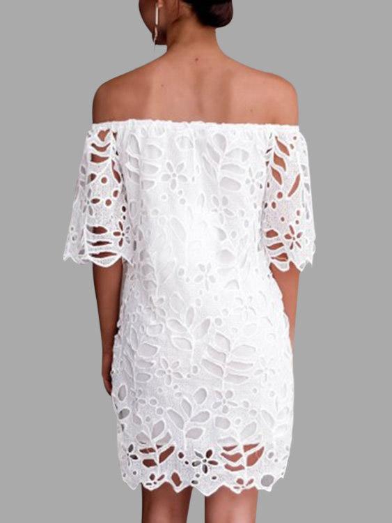 Womens White Off The Shoulder Dresses